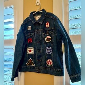 Hudson's Bay Company 2012 Olympics Patch Denim Jacket Youth 14-16 BNWT!
